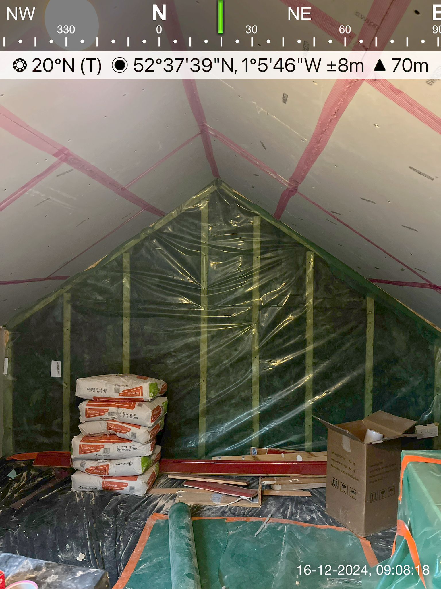 room in roof insulation project stage2